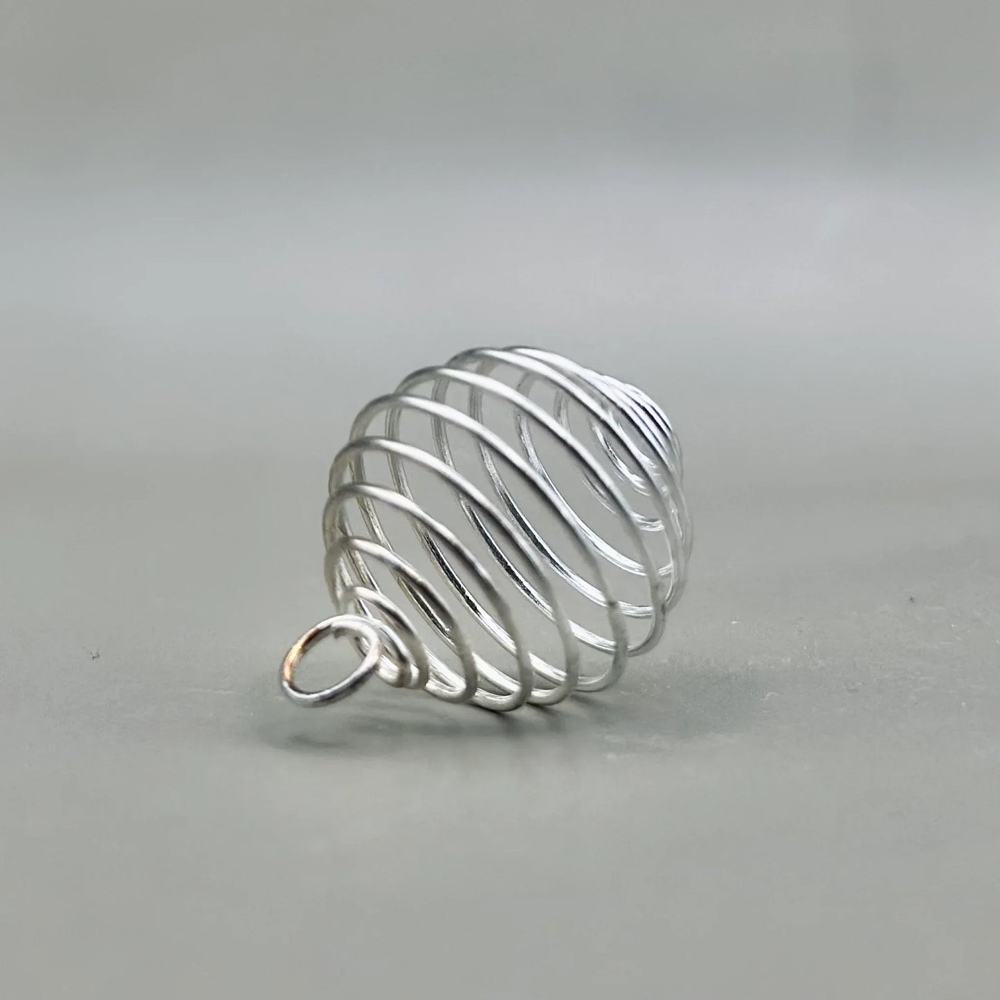 Colgante jaula plateada pequeña - La Quinta Vidal