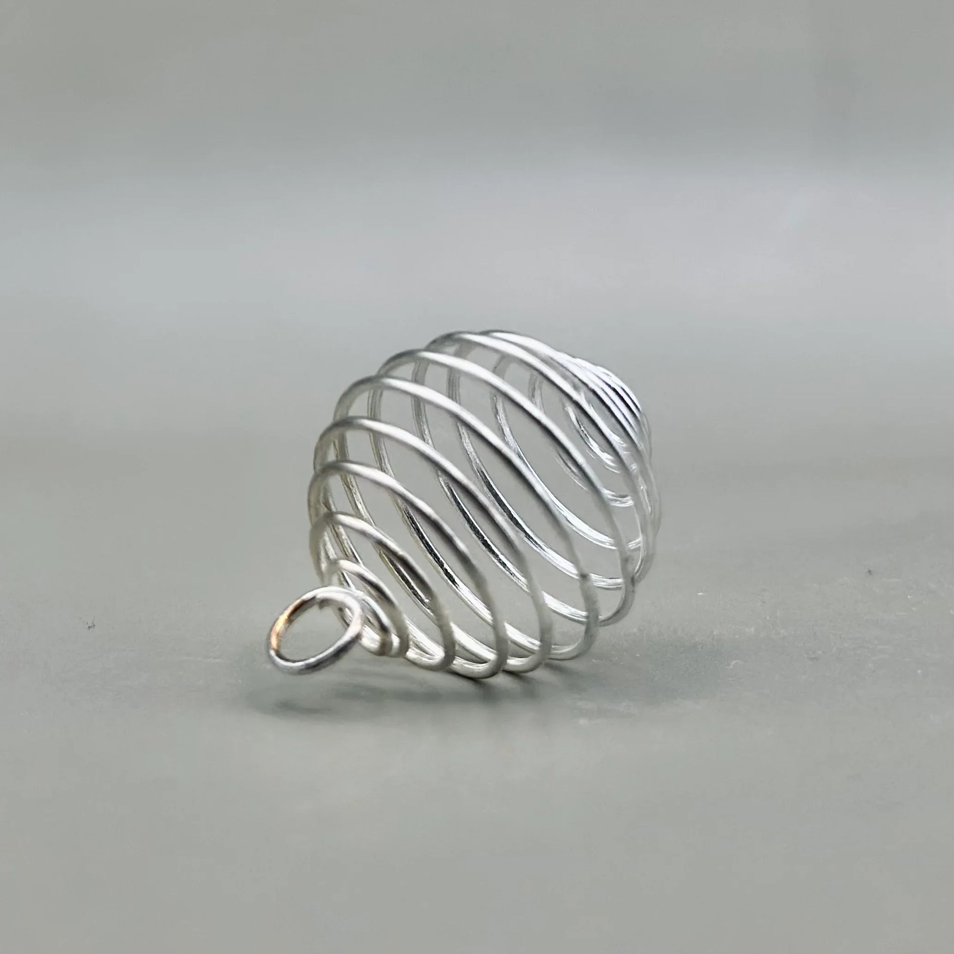 Colgante jaula plateada pequeña - La Quinta Vidal