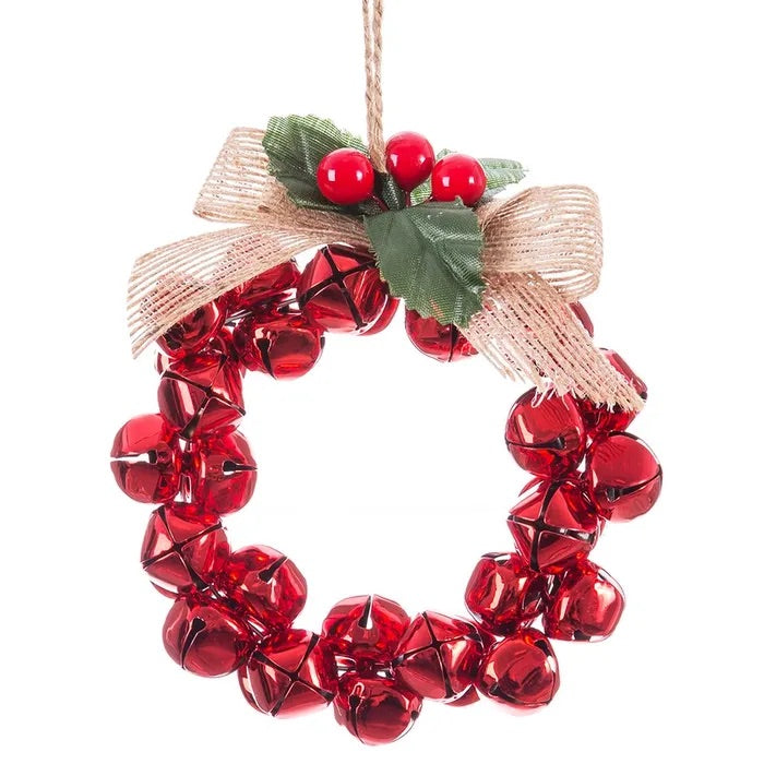 Colgante de aro cascabel rojo