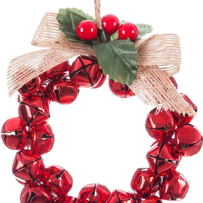 Colgante de aro de cascabel rojo