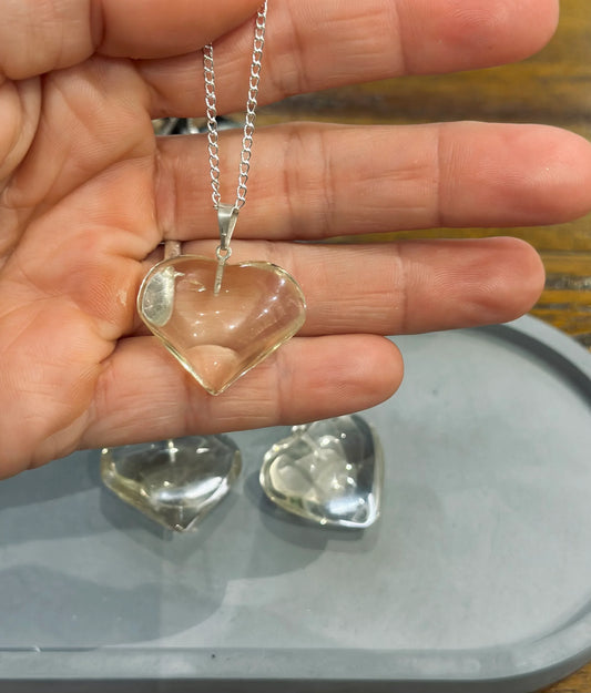 Colgante de Corazón de citrino natural - La Quinta Vidal