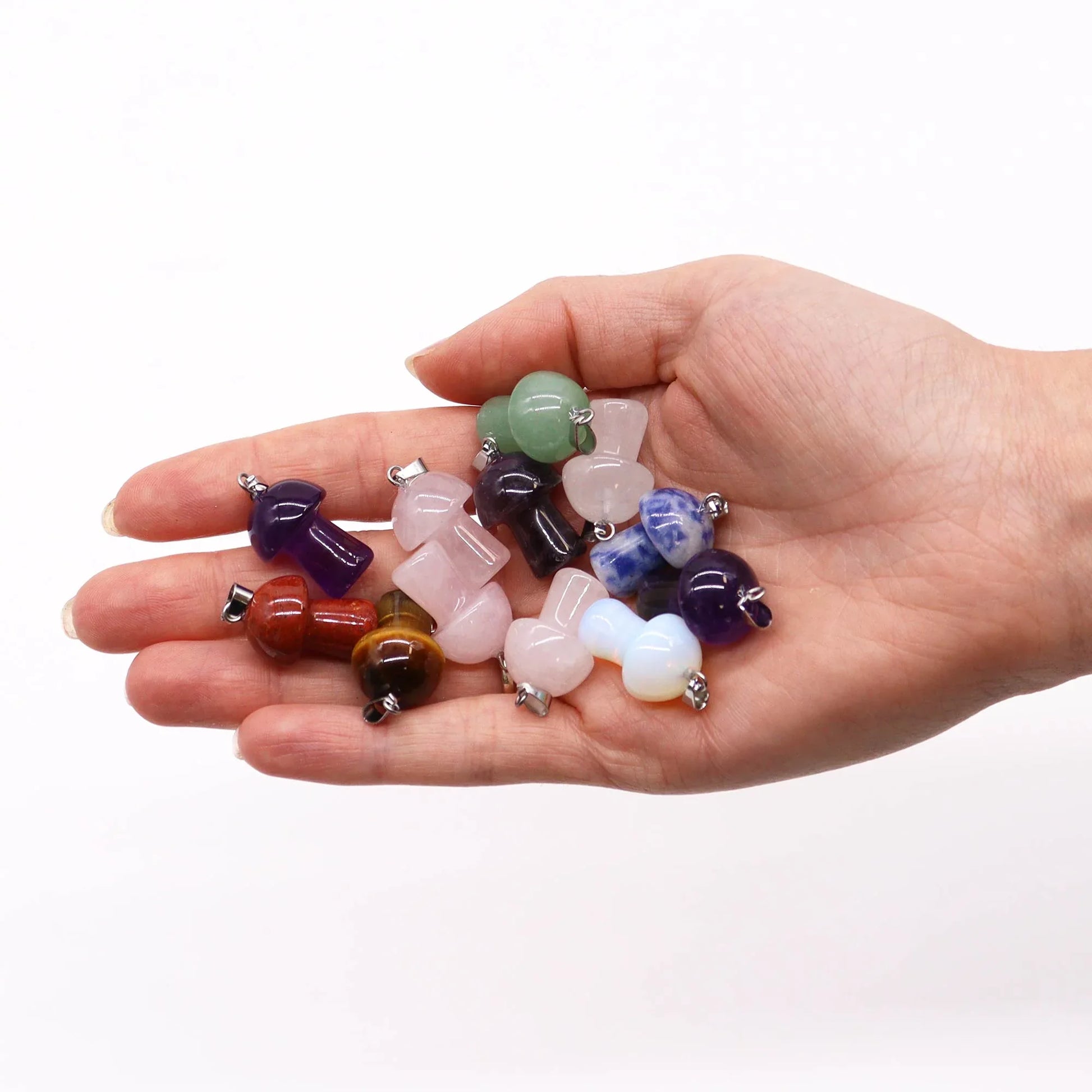 Colgante de mineral con forma de champiñon - La Quinta Vidal