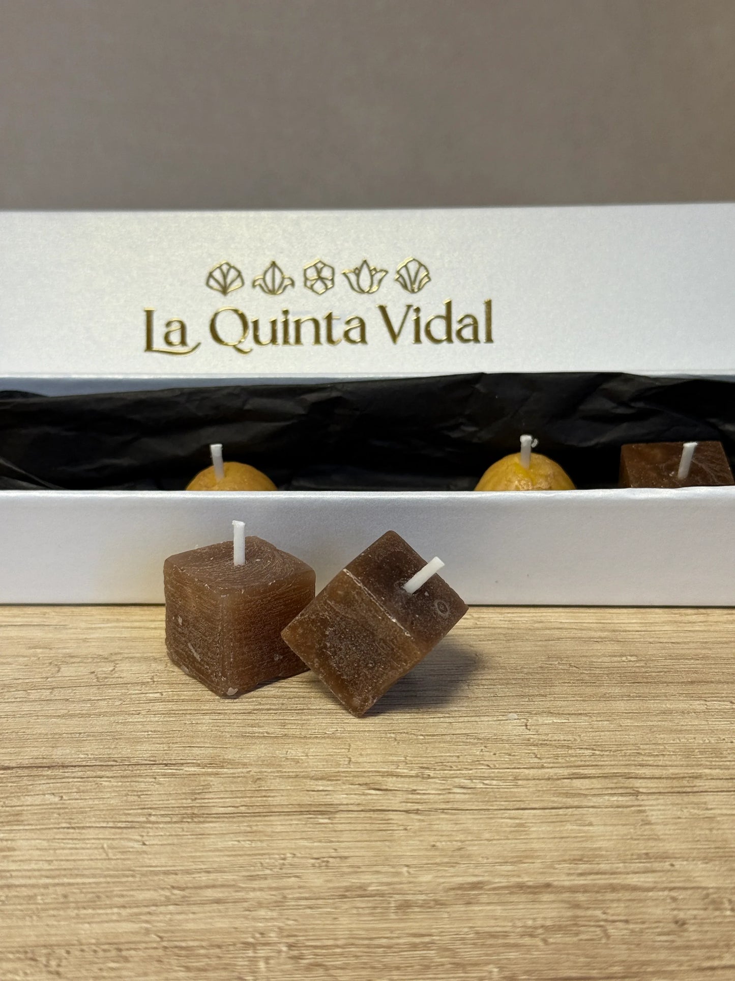 Conjunto de 6 Velas decorativas bombón de Navidad - La Quinta Vidal