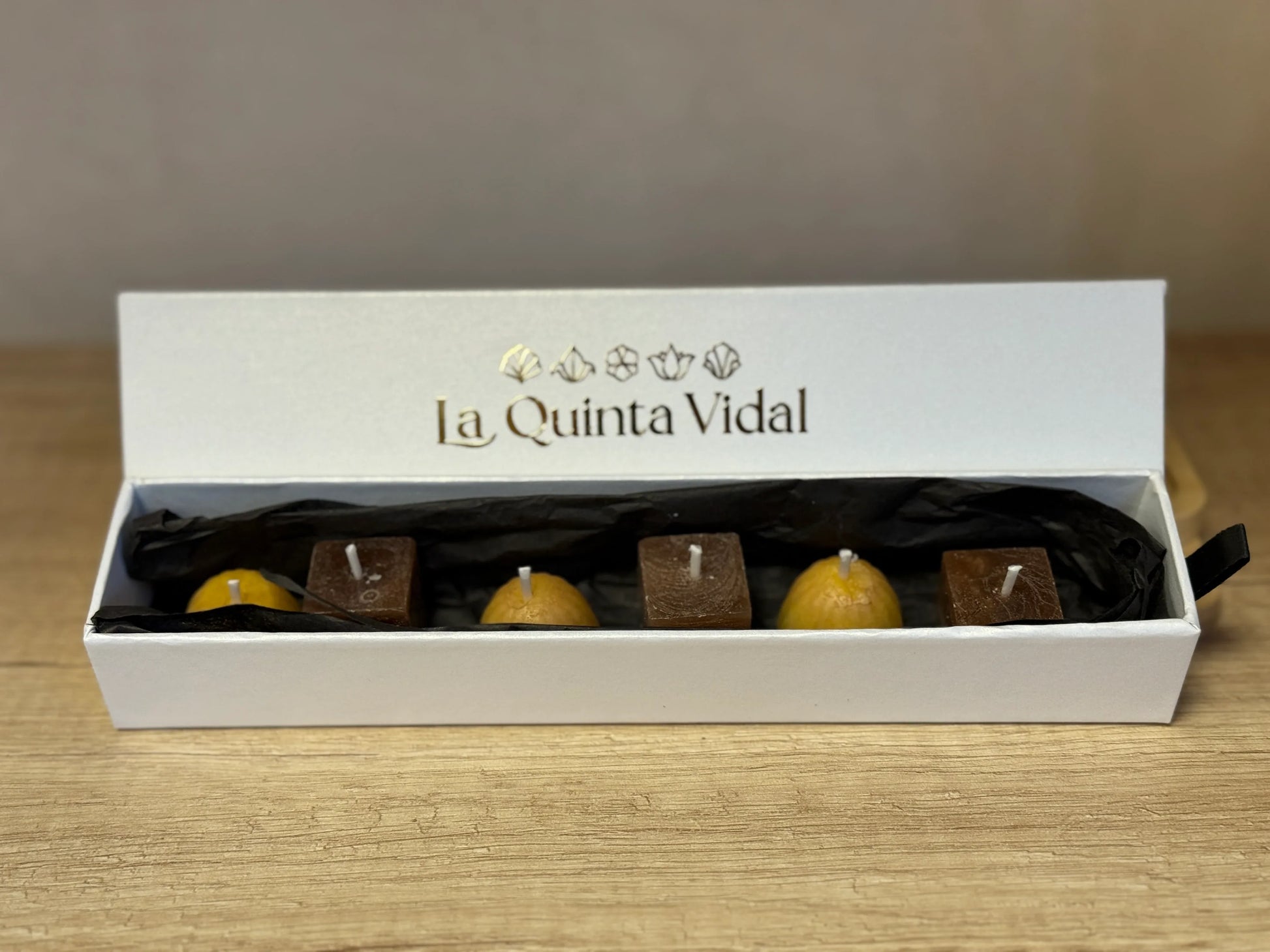 Conjunto de 6 Velas decorativas bombón de Navidad - La Quinta Vidal