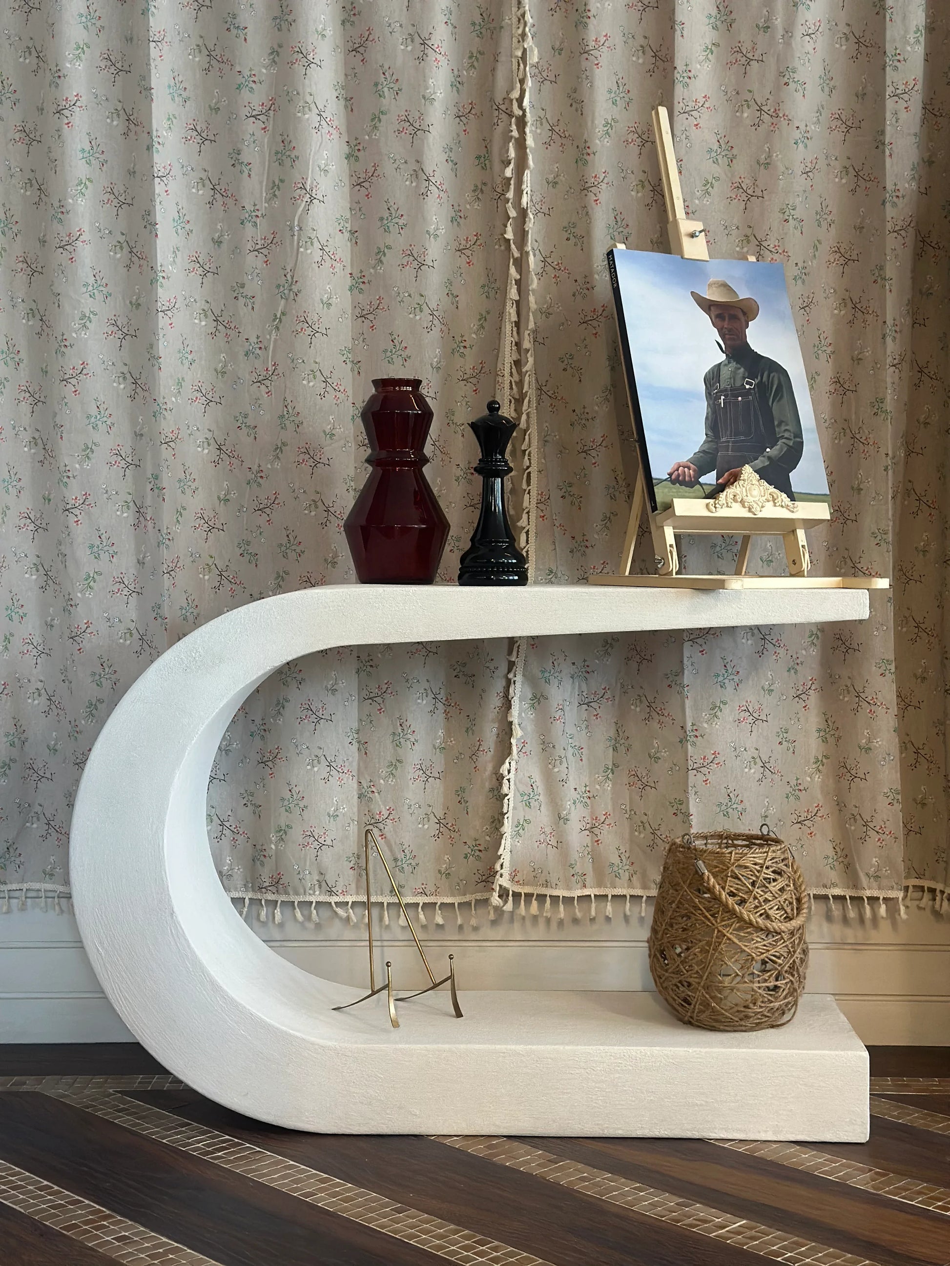 Consola blanca cemento - La Quinta Vidal