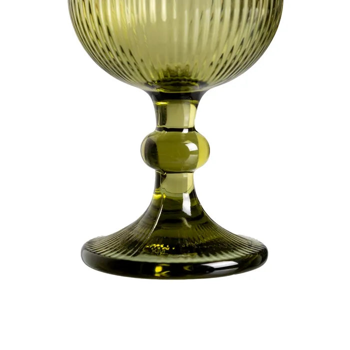Copa de cristal verde