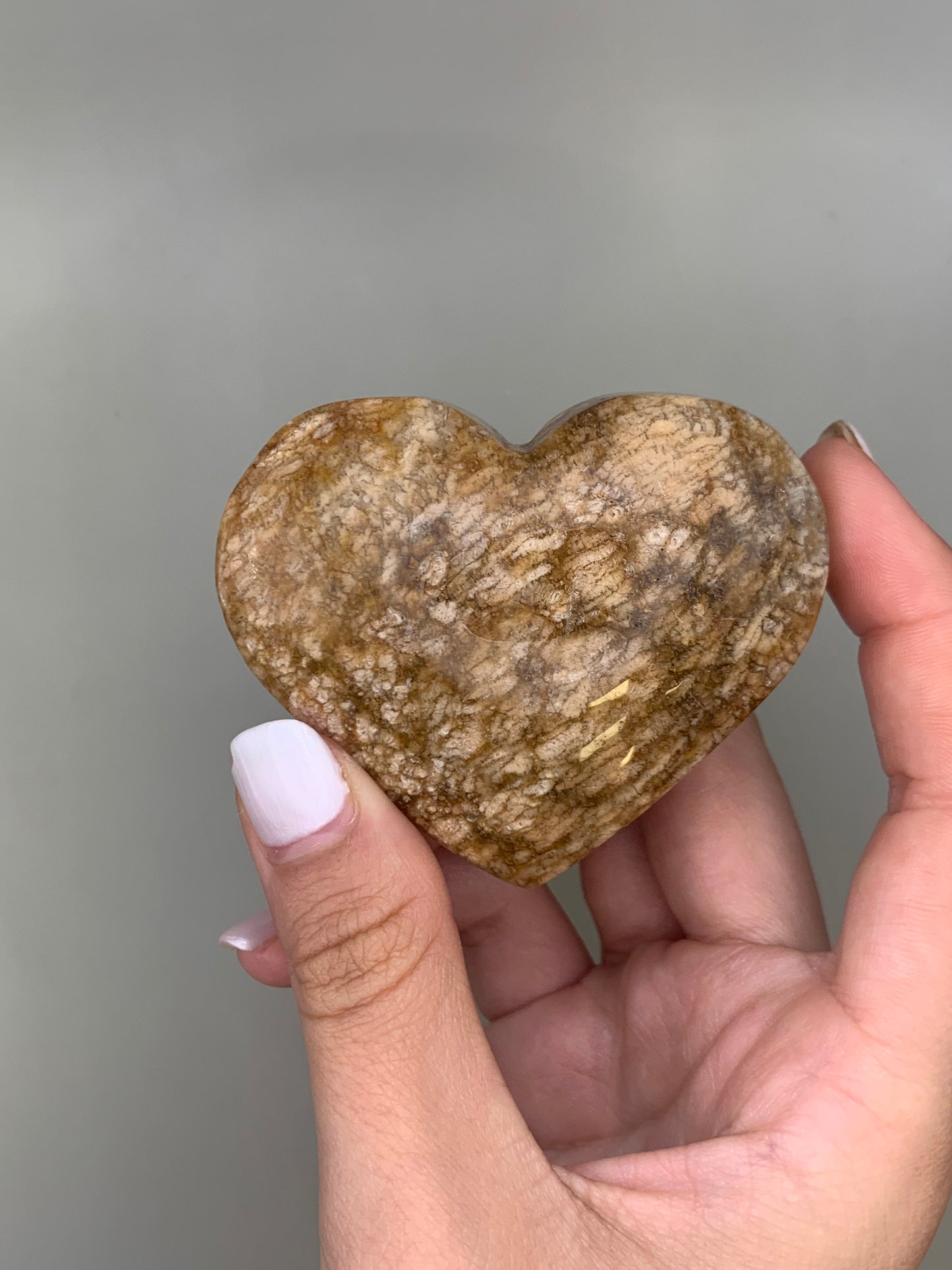 Corazón de ágata flor 