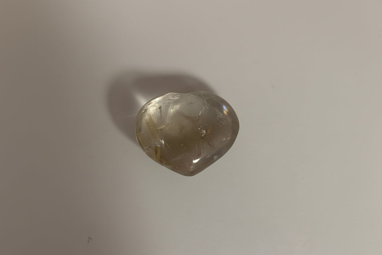 Corazón de cuarzo cristal