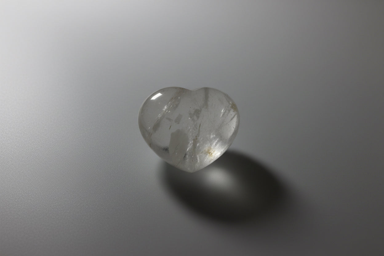 Corazón de cuarzo cristal