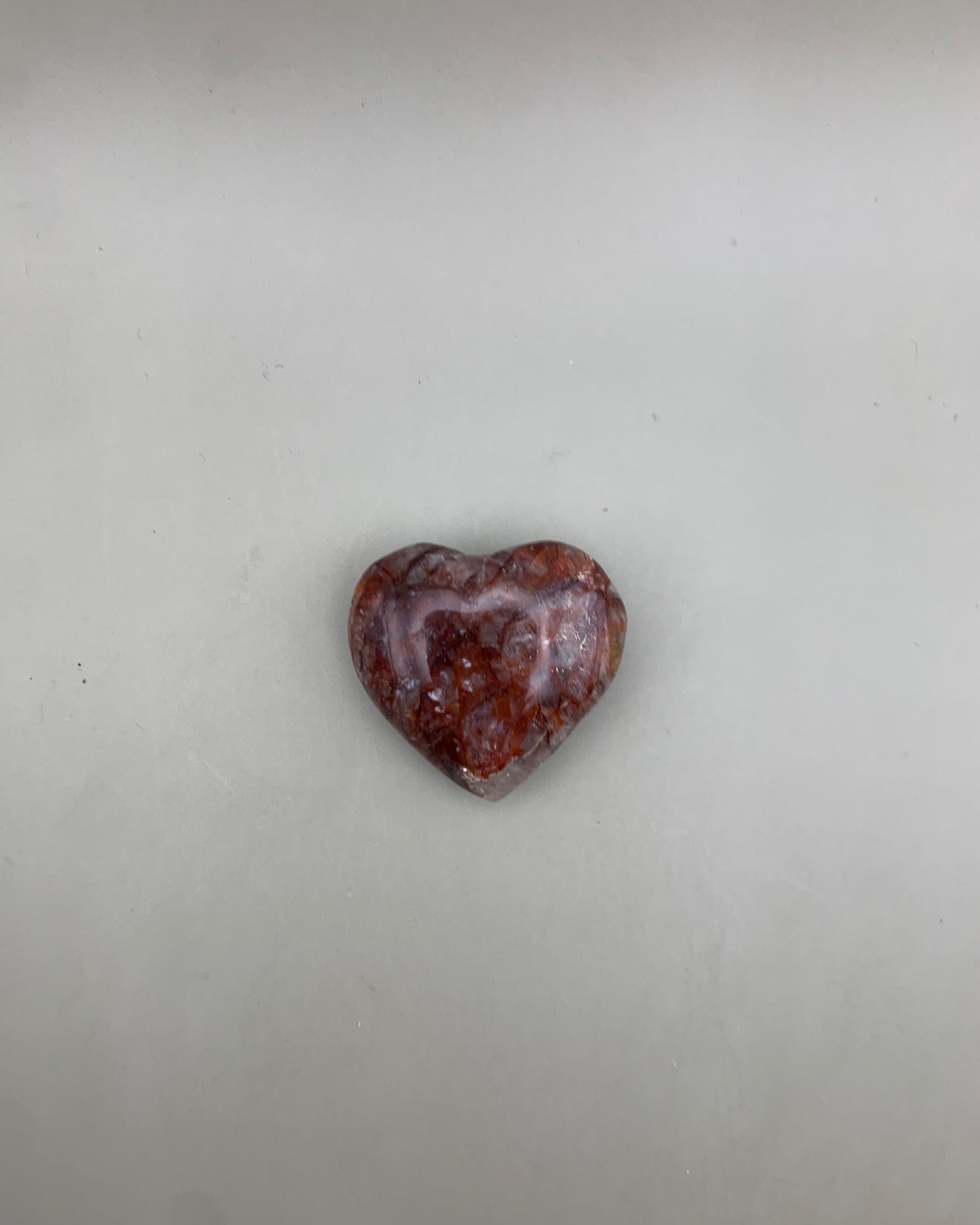 Corazón de cuarzo fuego