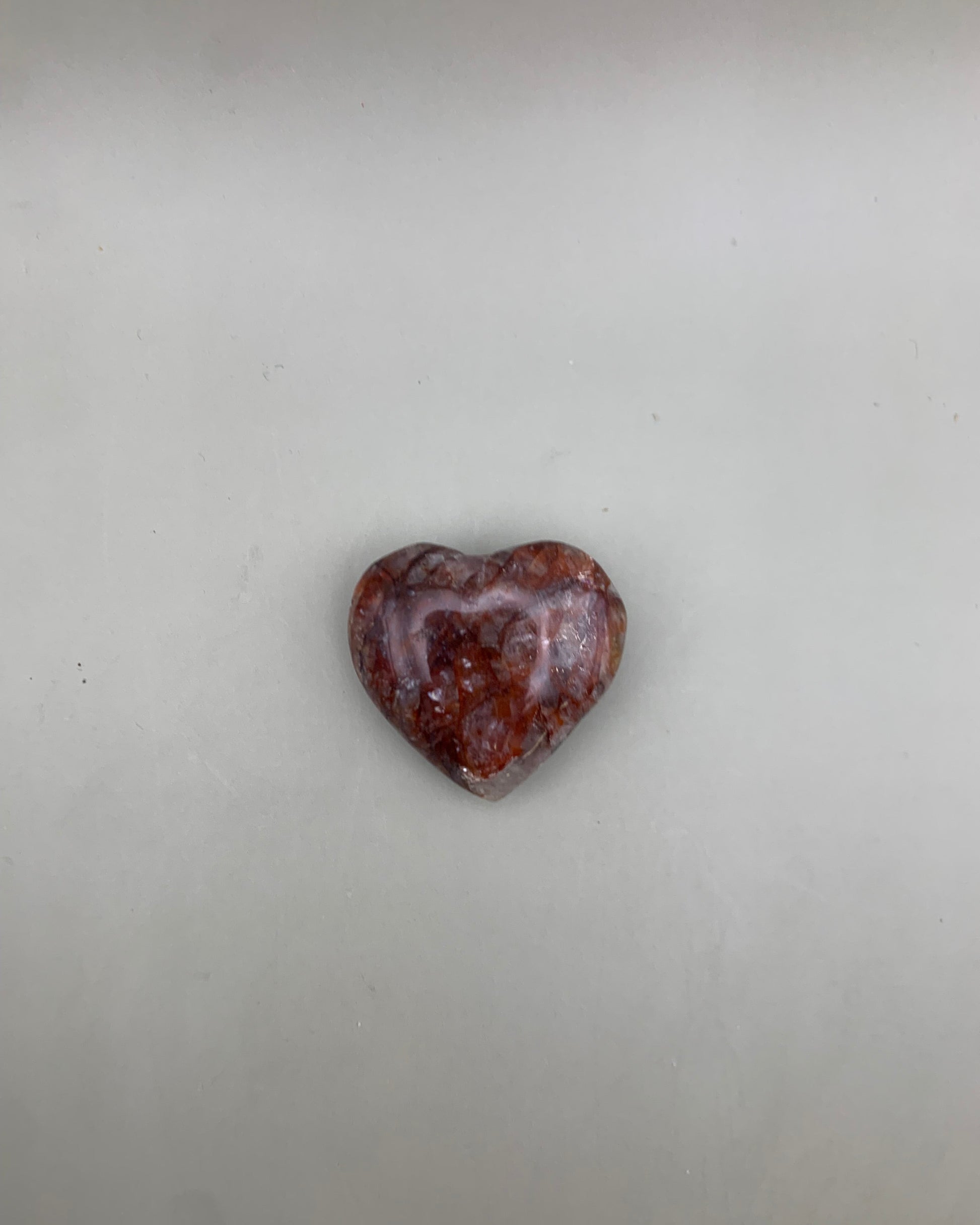 Corazón de cuarzo fuego