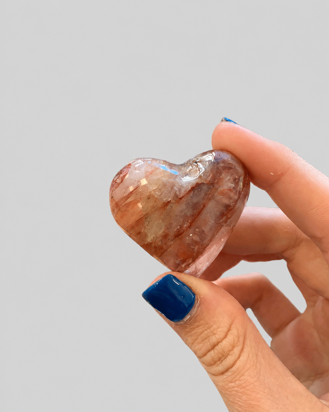 Corazón de cuarzo fuego 