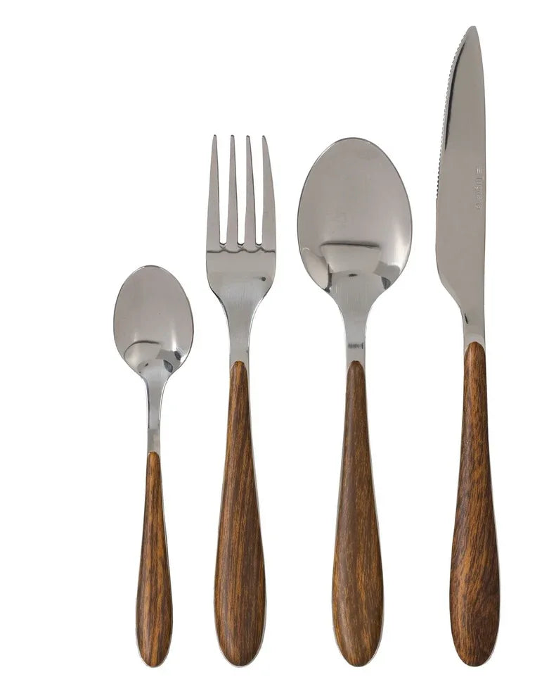 Cubertería de madera y metal - La Quinta Vidal