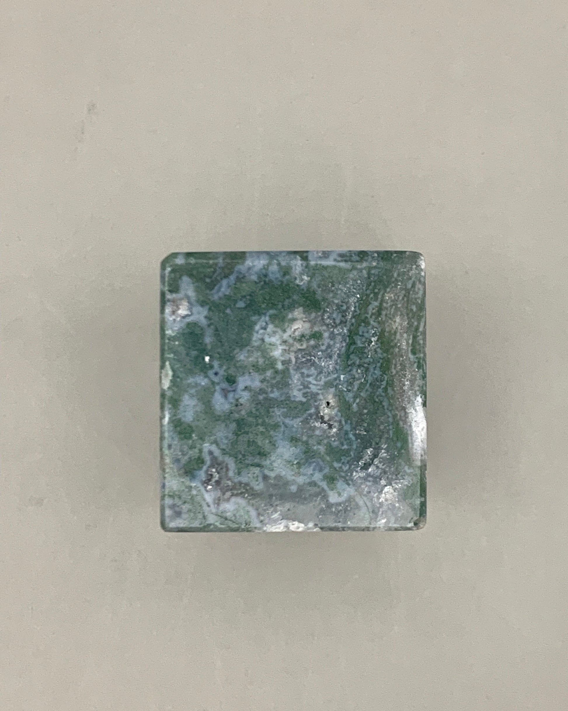 Cubo de ágata musgosa