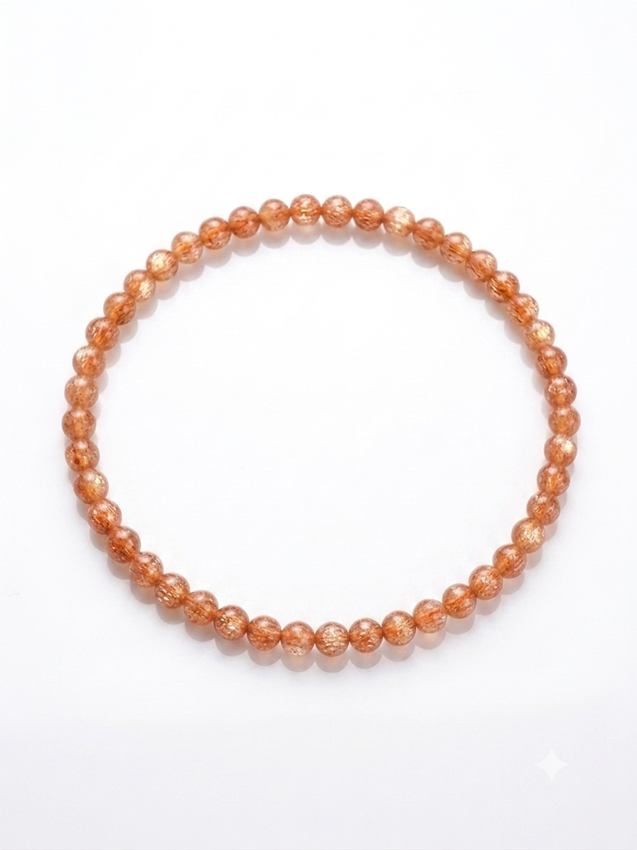 Pulsera de bolas de piedra sol