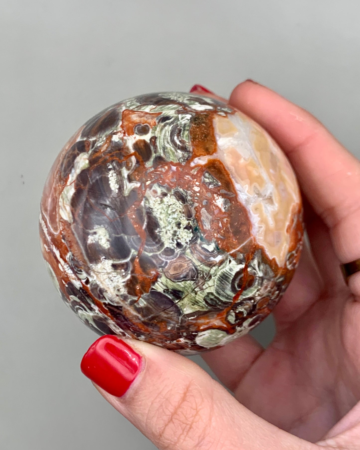 Esfera de ágata encaje loco 