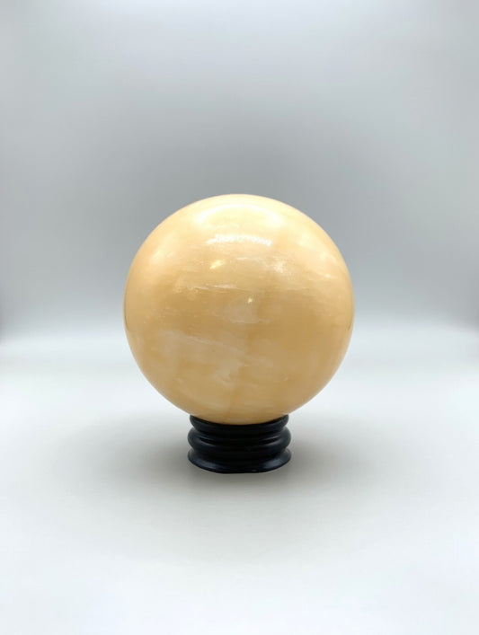 Esfera de calcita amarilla