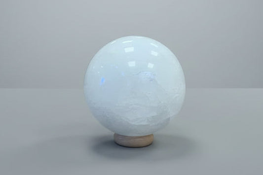Esfera de cuarzo blanco