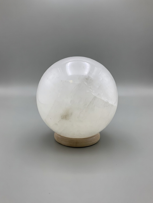 Esfera de cuarzo blanco