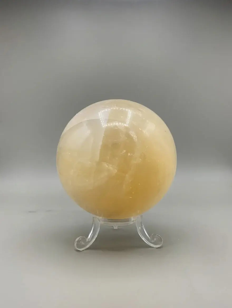 Esfera de cuarzo citrino