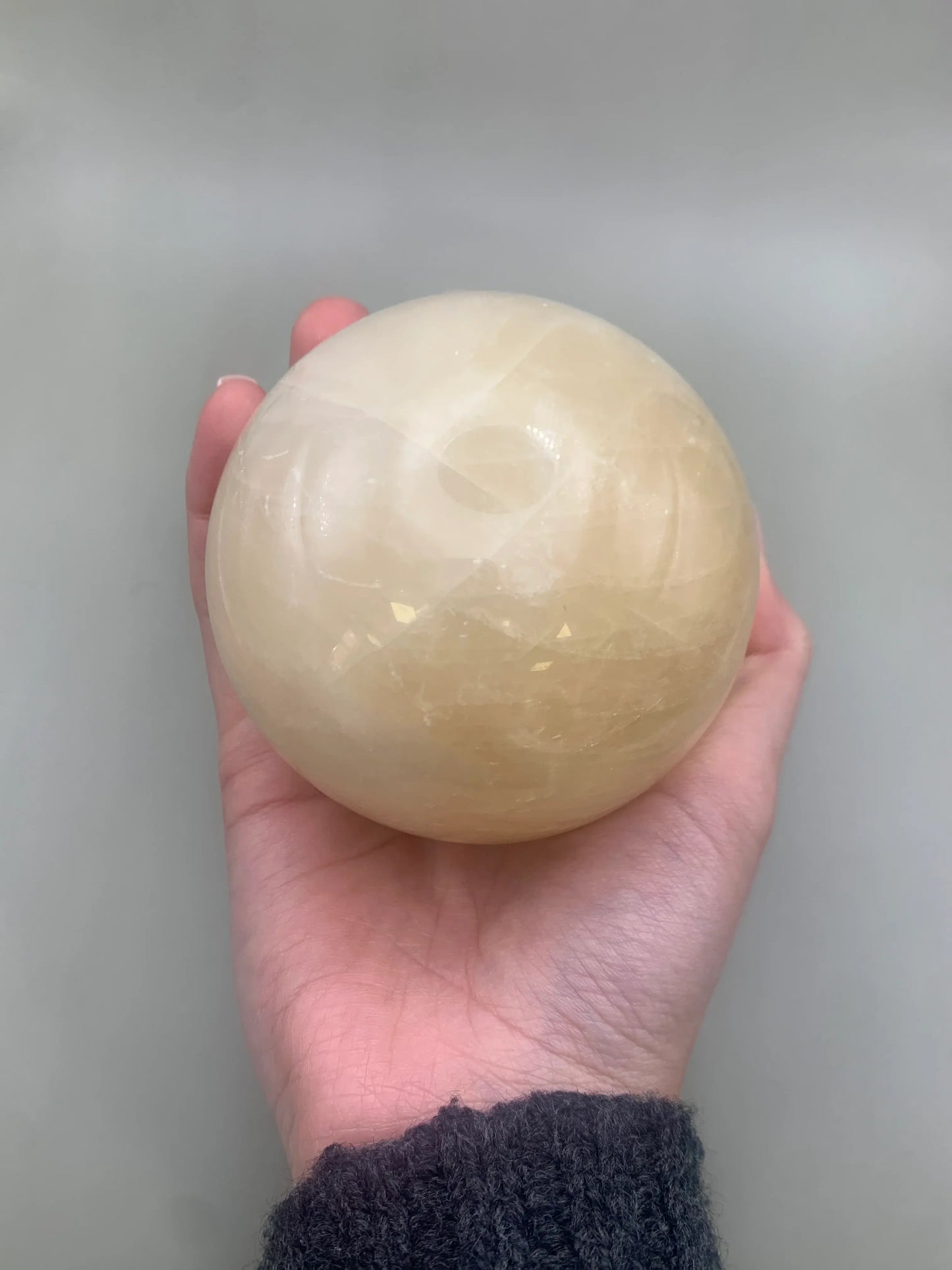 Esfera de cuarzo citrino