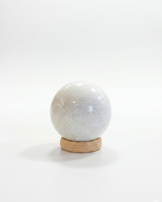 Esfera de cuarzo lechoso 