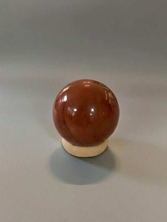 Esfera de jade rojo