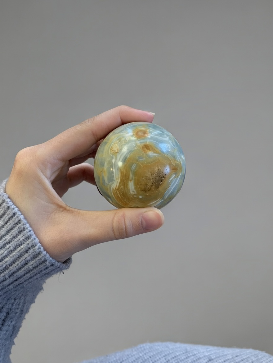 Esfera de ónix azul