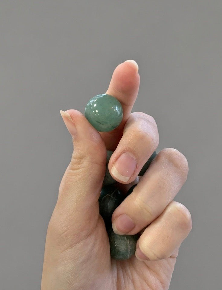 Esferas de cuarzo verde