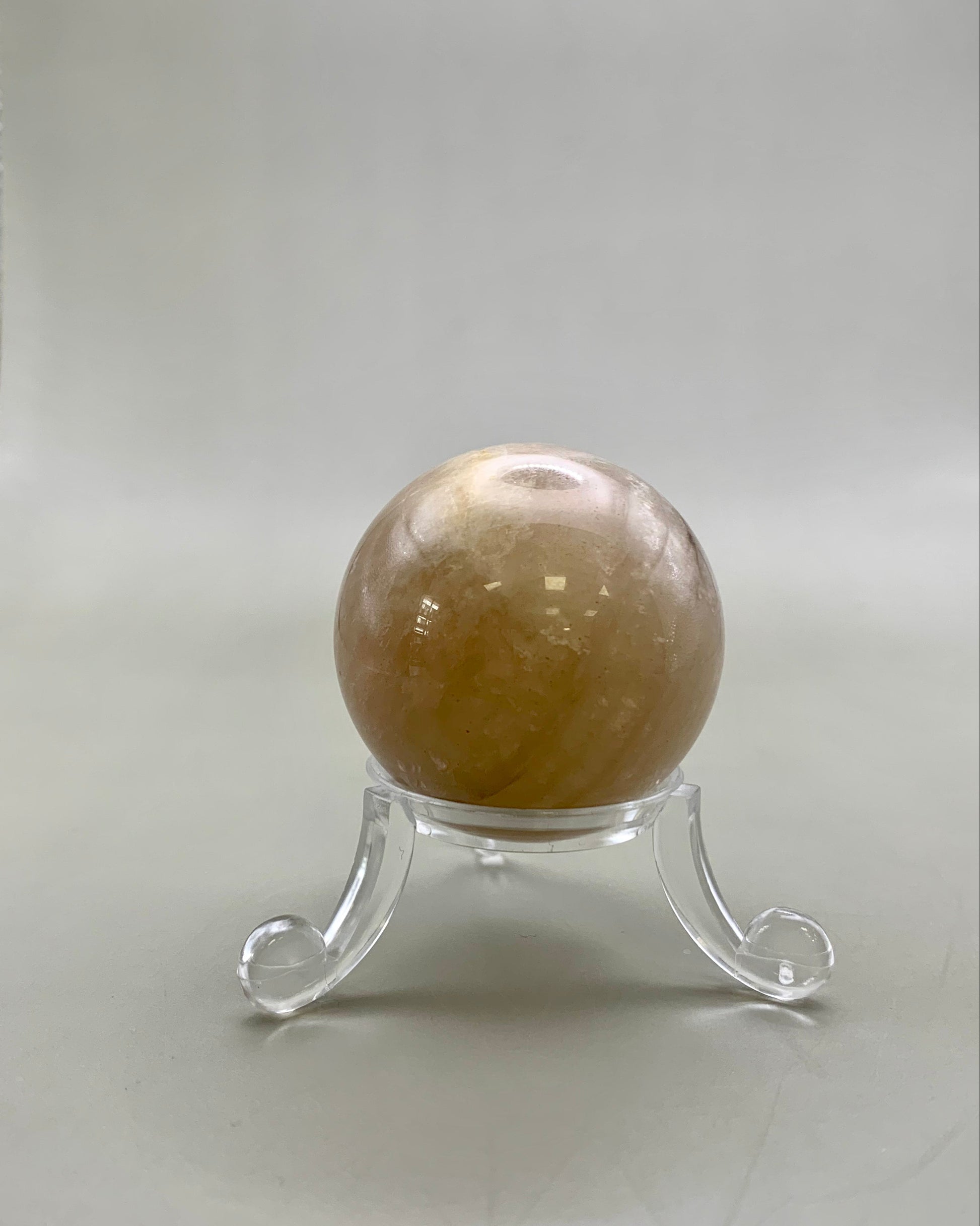 Esfera de piedra luna melocotón