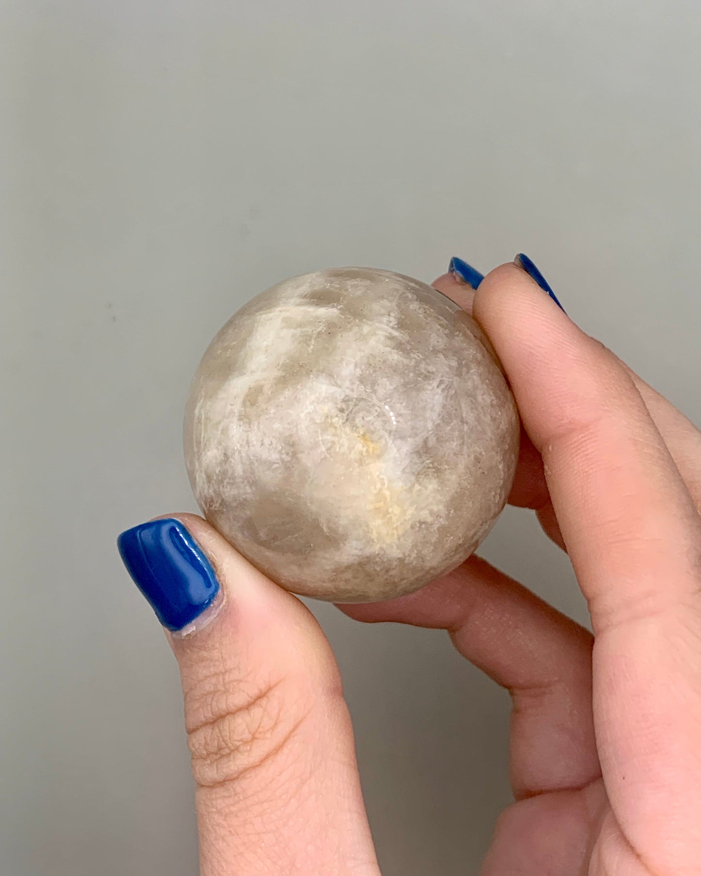 Esfera de piedra luna melocotón