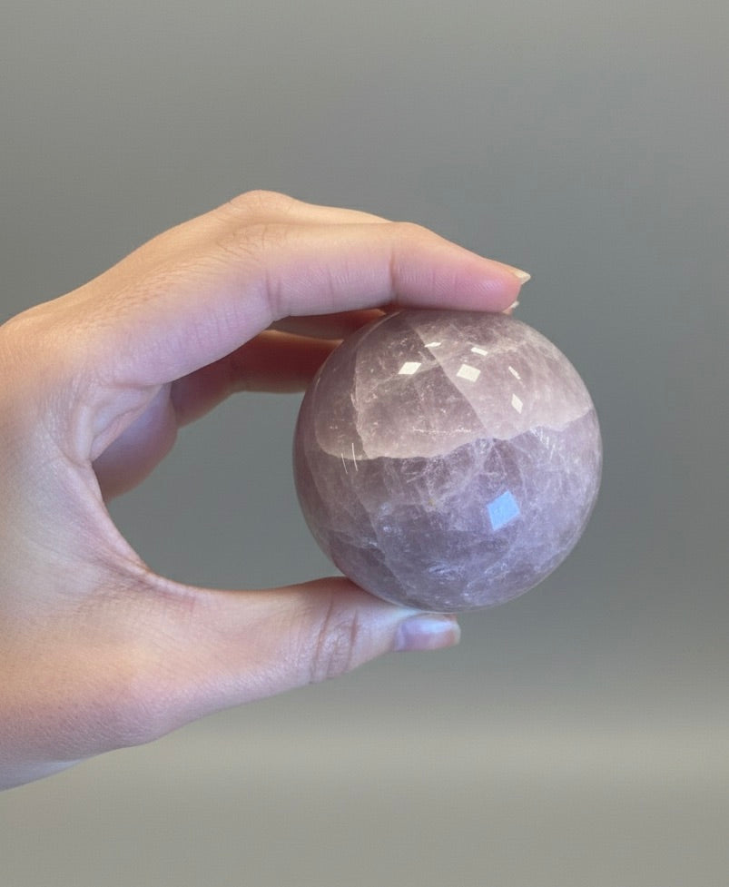 Esferas de amatista rosada