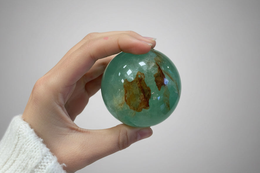 Esferas de Fluorita Verde