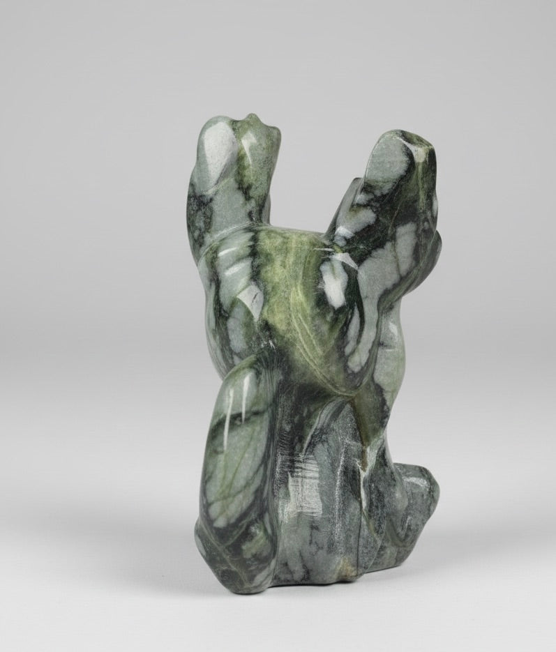 Figura de mineral de ágata musgosa