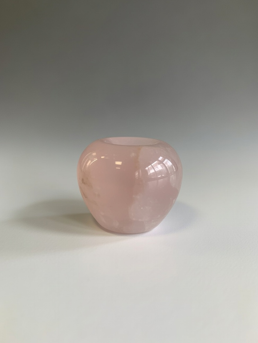 Figuras talladas de cuarzo rosa