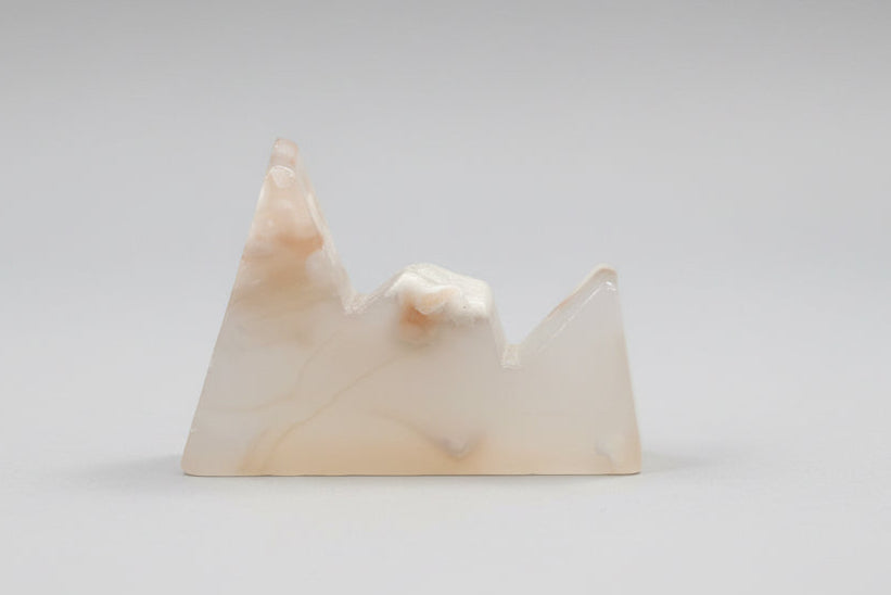 Forma libre de ágata flor 