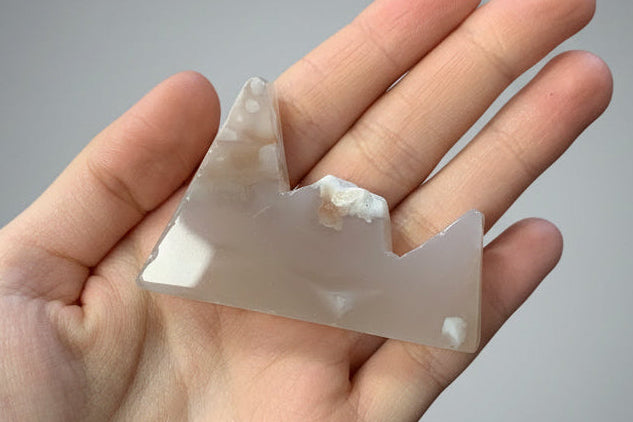 Forma libre de ágata flor 