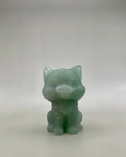 Gato de cuarzo verde