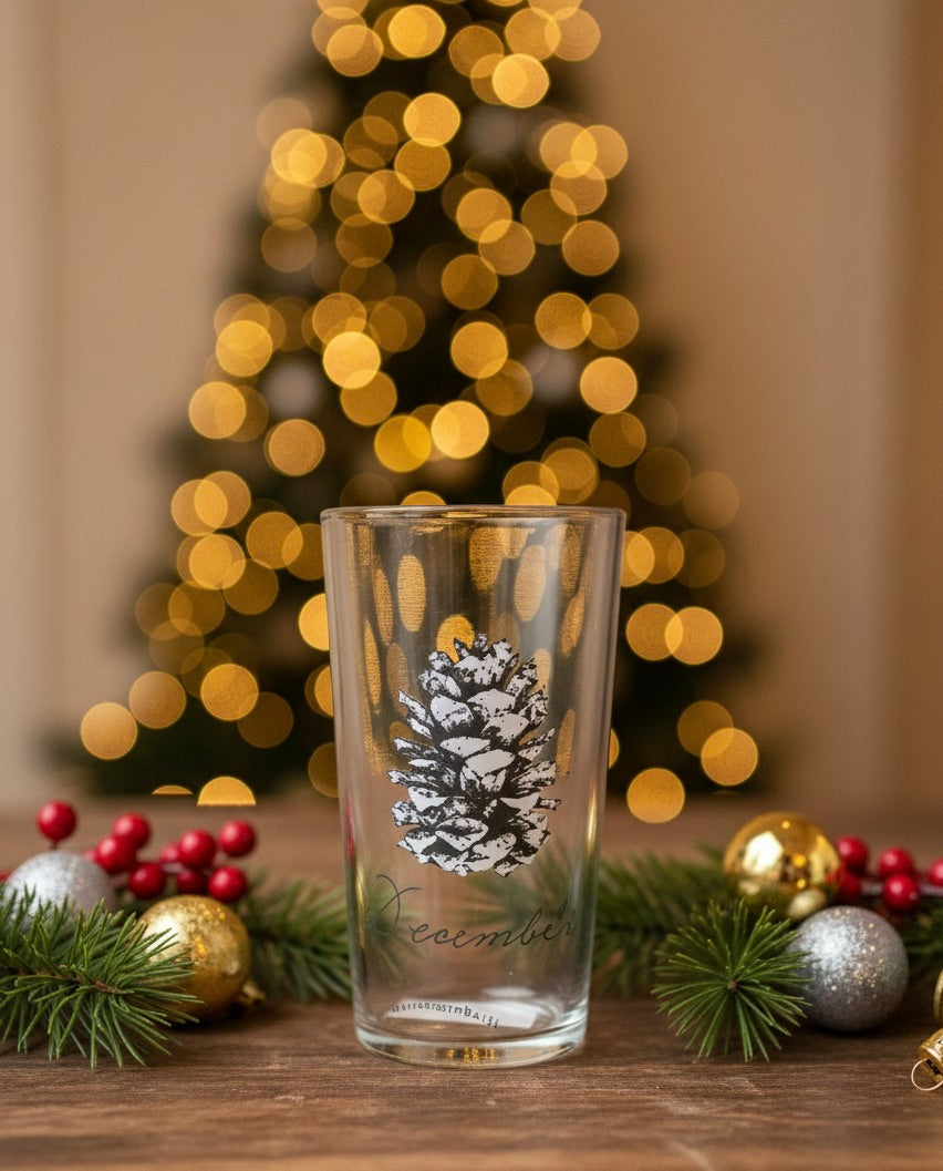 Vasos cristal de navidad