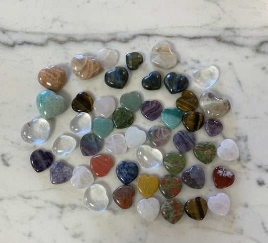 Pack sorpresa de corazones de minerales variados