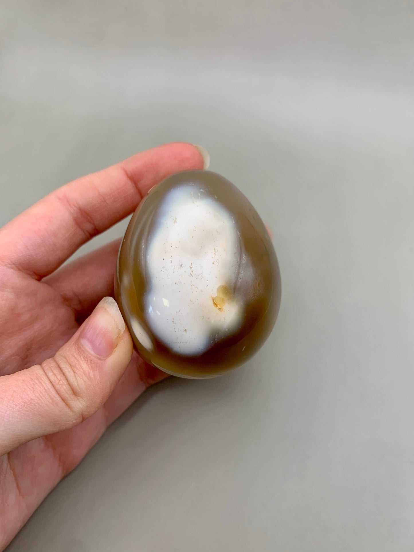 Huevo de ágata flor 