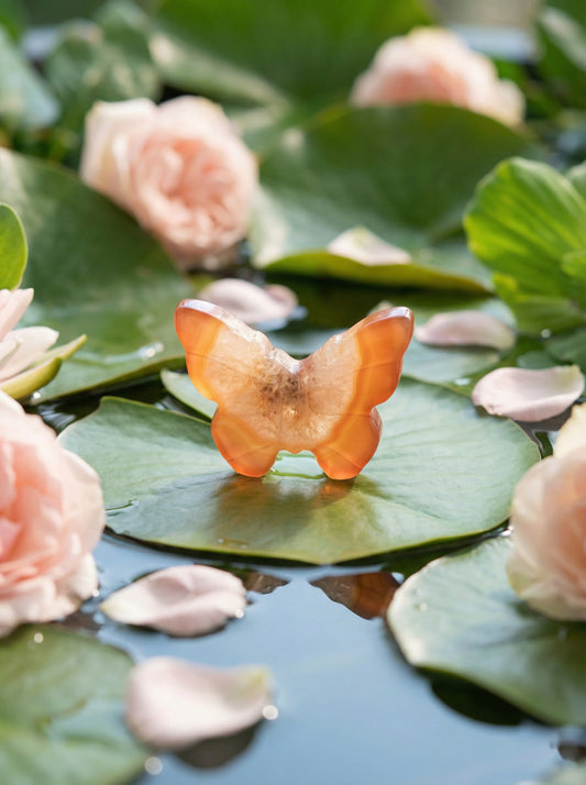 Mariposa de Cornalina o Carneola