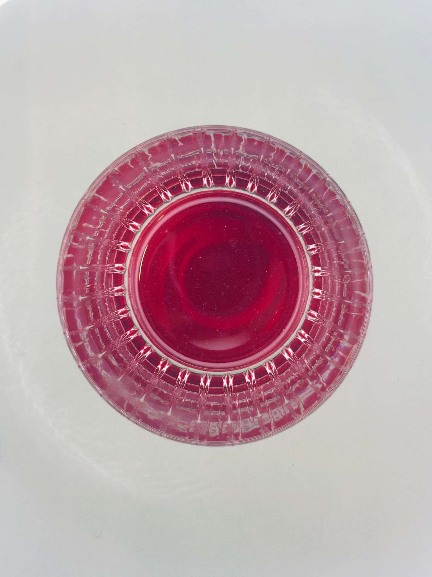 Vasos cristal whisky de base roja