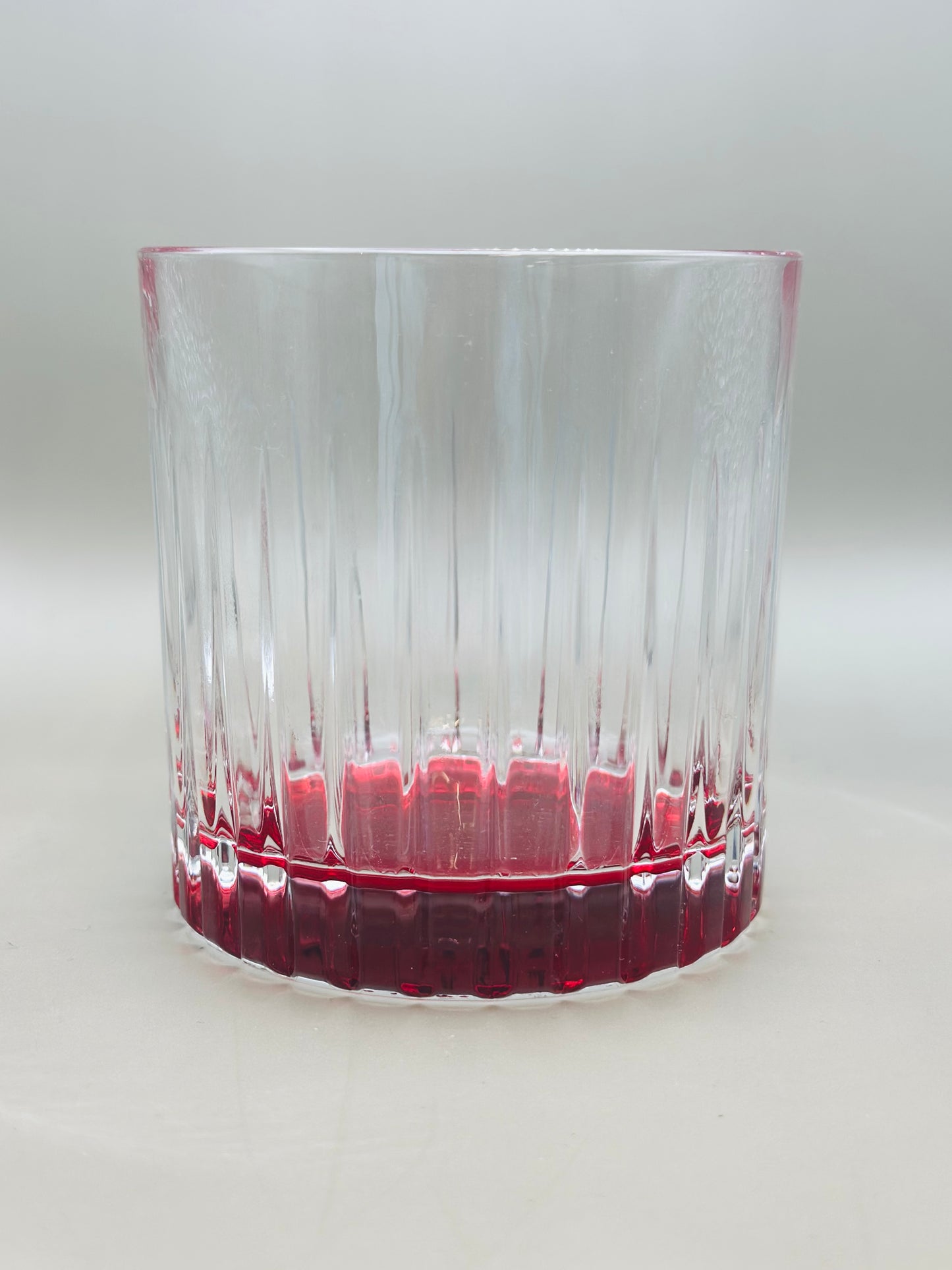 Vasos cristal whisky de base roja