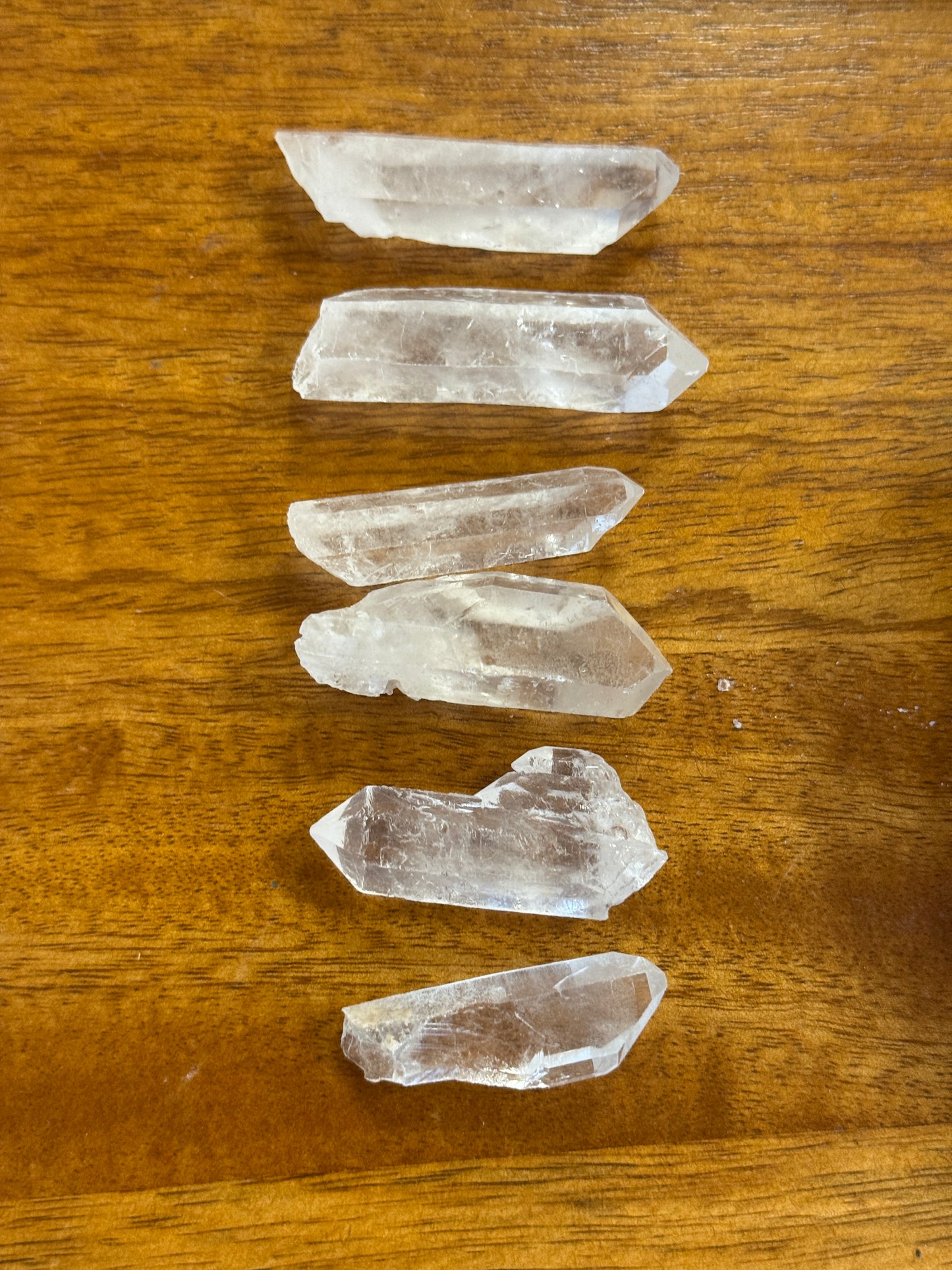 Puntas masivas de cristal de roca