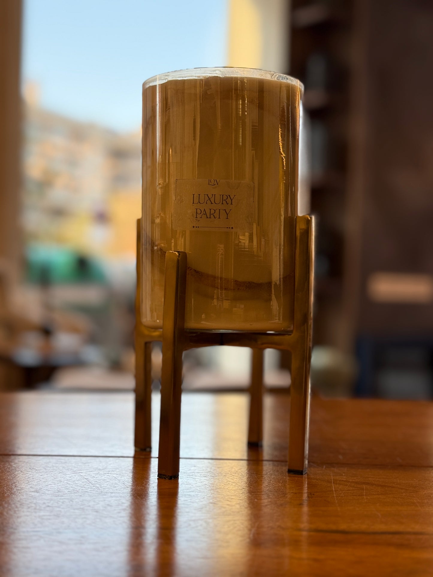 Vela de soja gel y oro Luxury Party edición Limitada