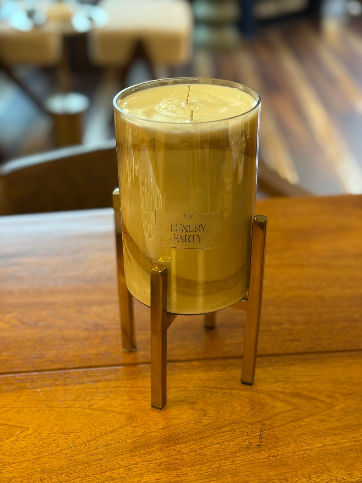 Vela de soja gel y oro Luxury Party edición Limitada