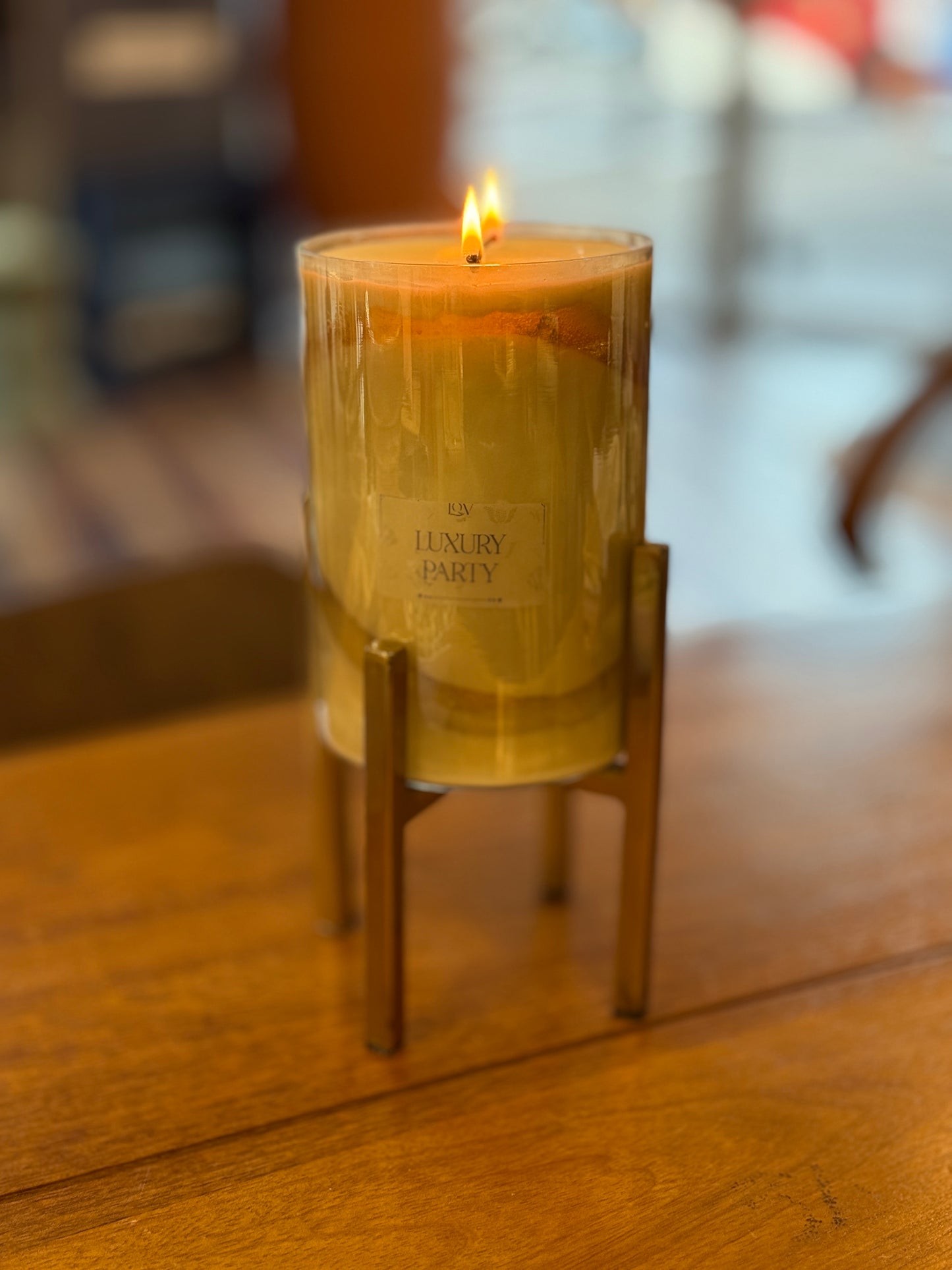 Vela de soja gel y oro Luxury Party edición Limitada