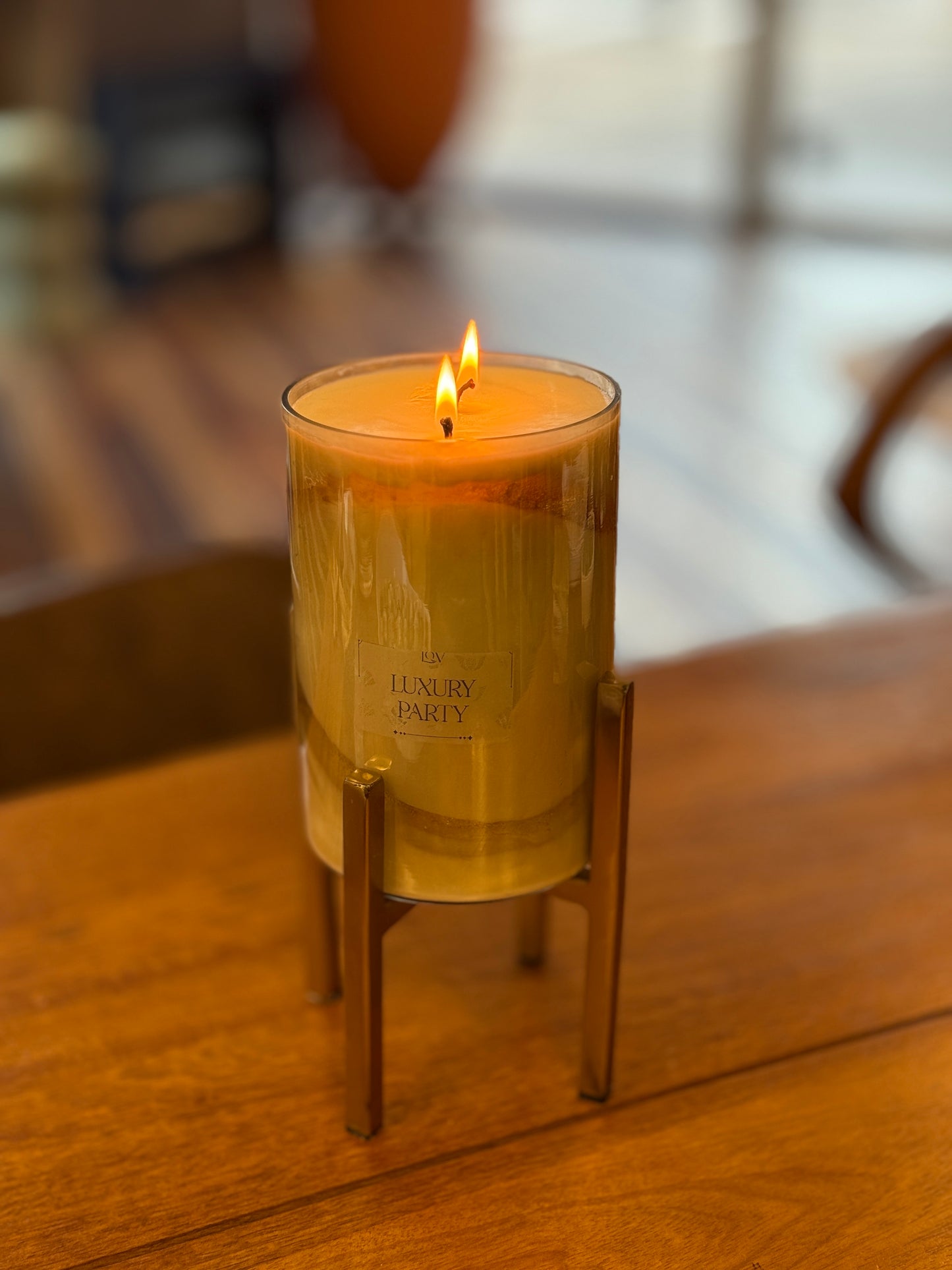 Vela de soja gel y oro Luxury Party edición Limitada