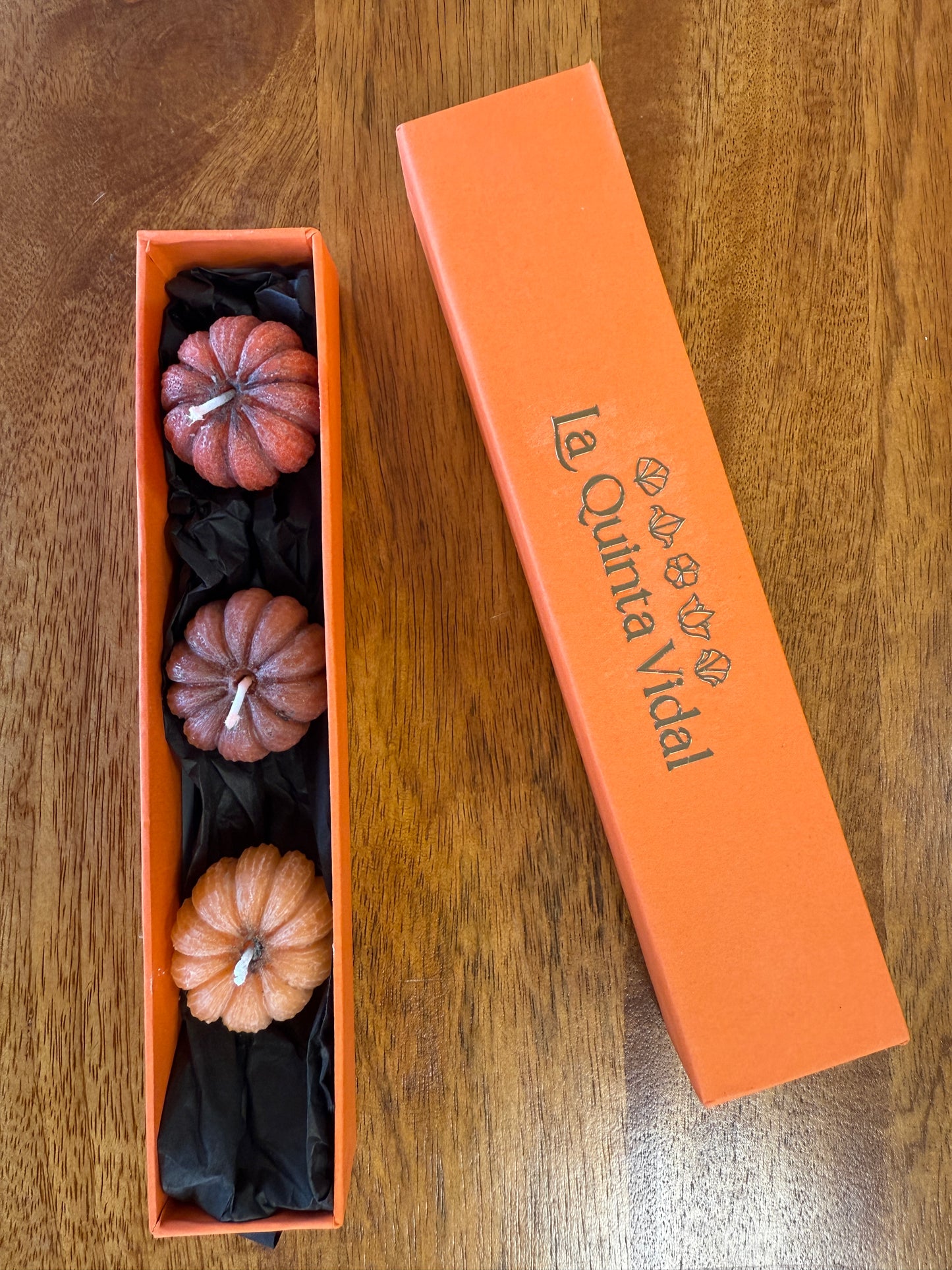 Conjunto de 3 Velas decorativas Calabacita